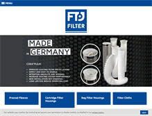 Tablet Screenshot of filtertechnik-jaeger.de